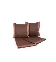 FRAMA BEDDING SET KING SIZE BROWN SET OF 3 PCS