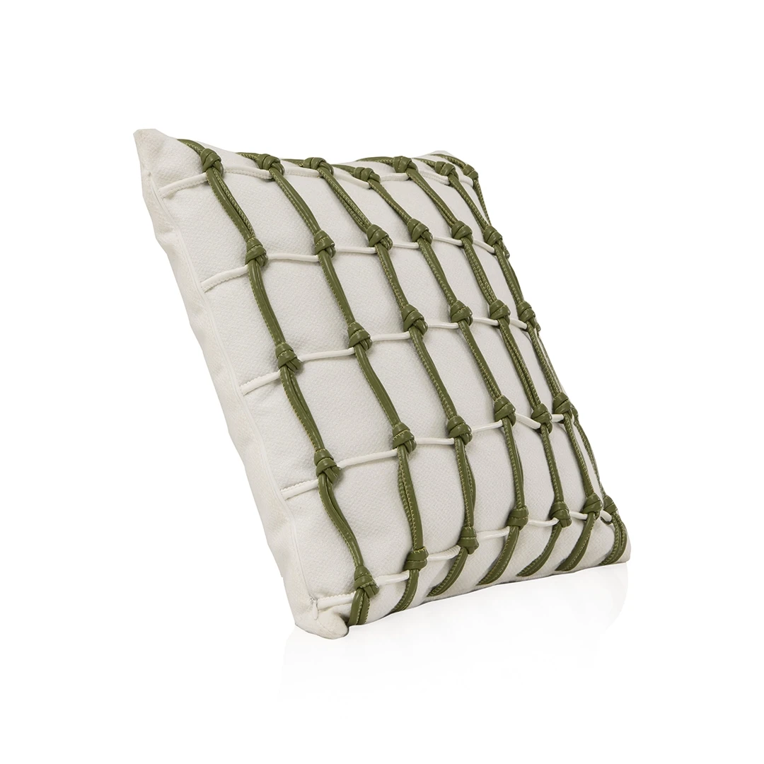 ZAMOR SQUARE CUSHION MADE FROM LEATHER