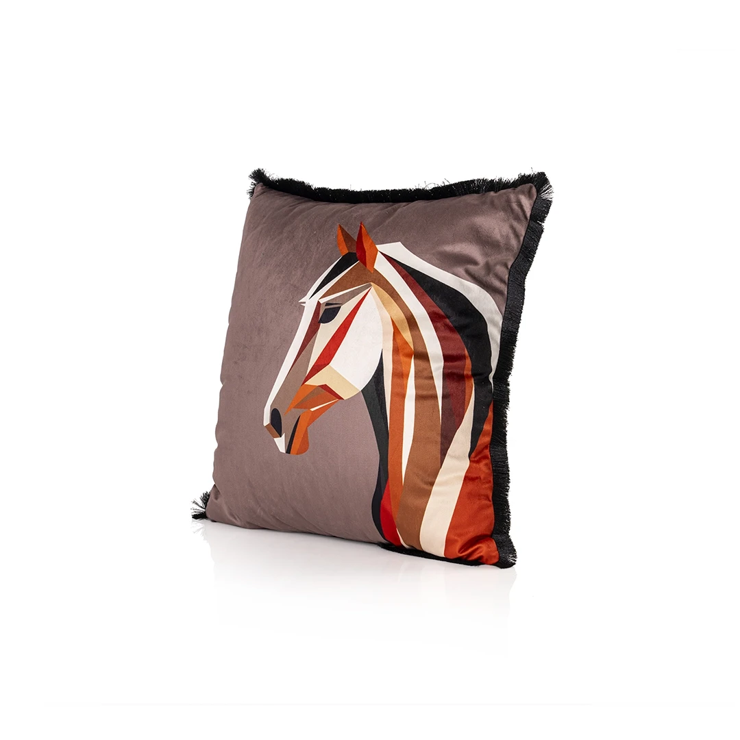 AQUAELLEBYTE SQUARE CUSHION BROWN