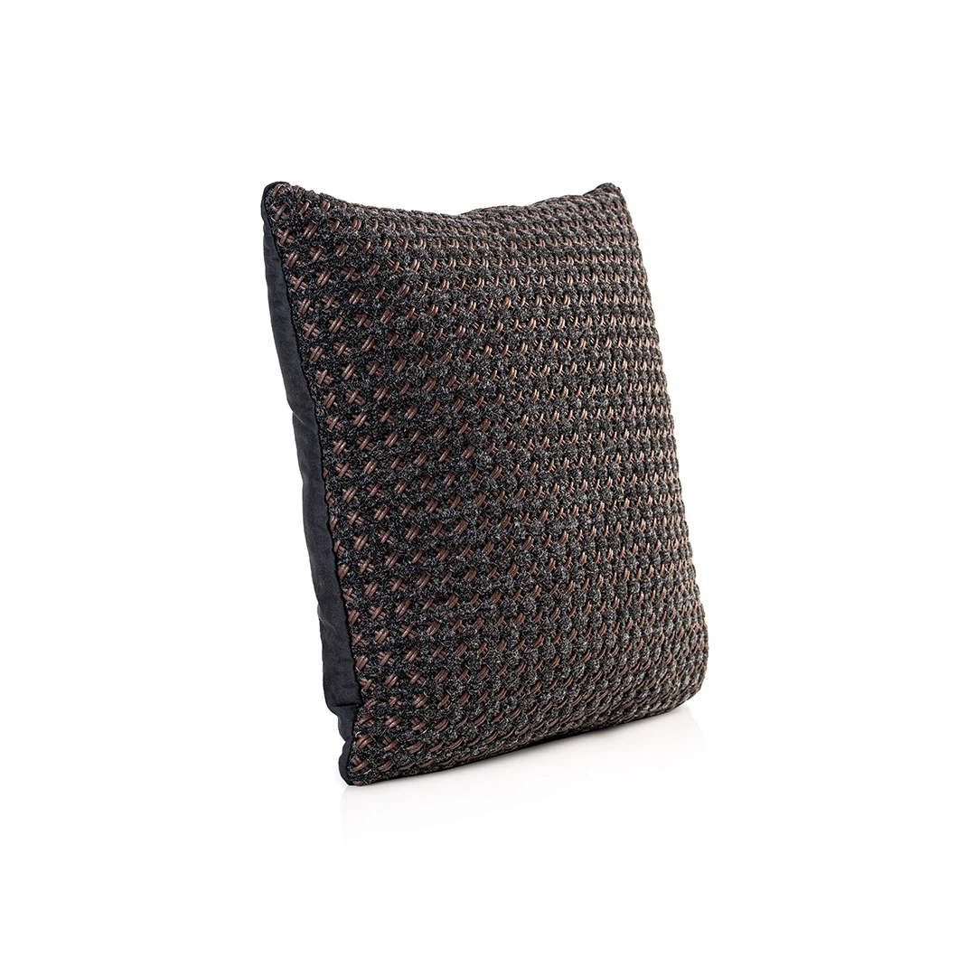 VAIUM SQAURE CUSHION DARK BROWN