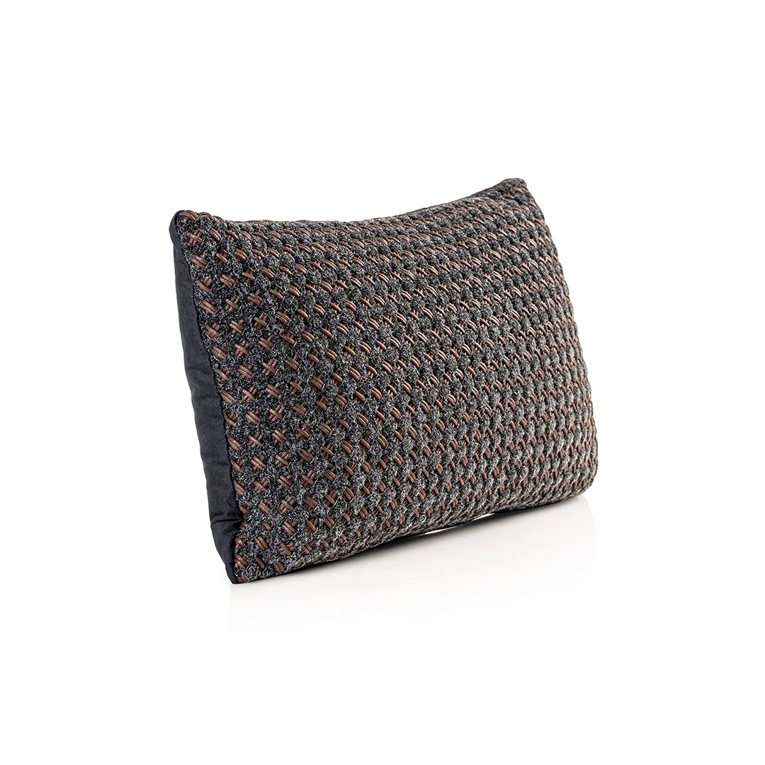 VAIUM RECTANGLE CUSHION DARK BROWN