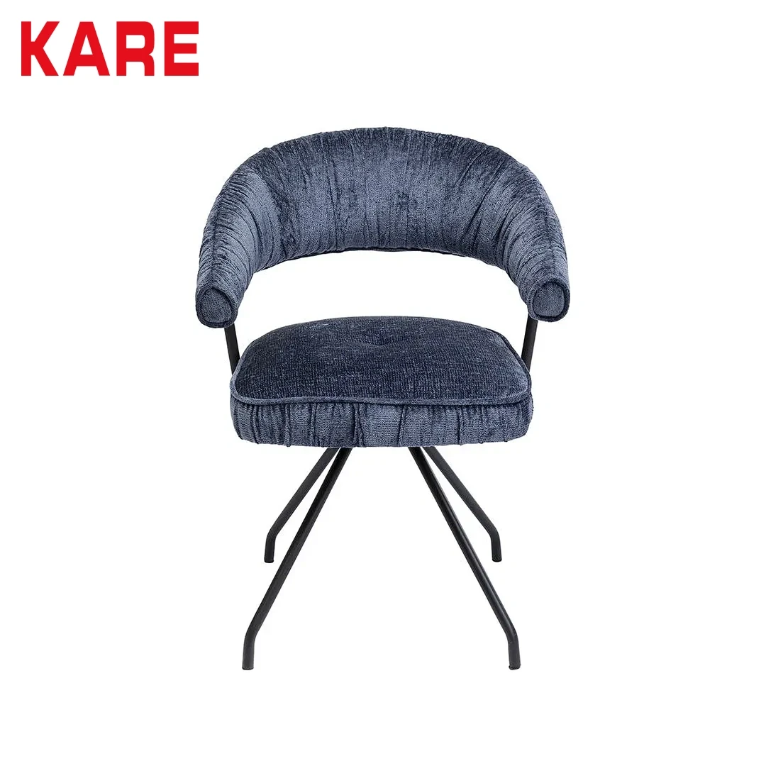 ARABELLA DINING SWIVEL CHAIR BLUE
