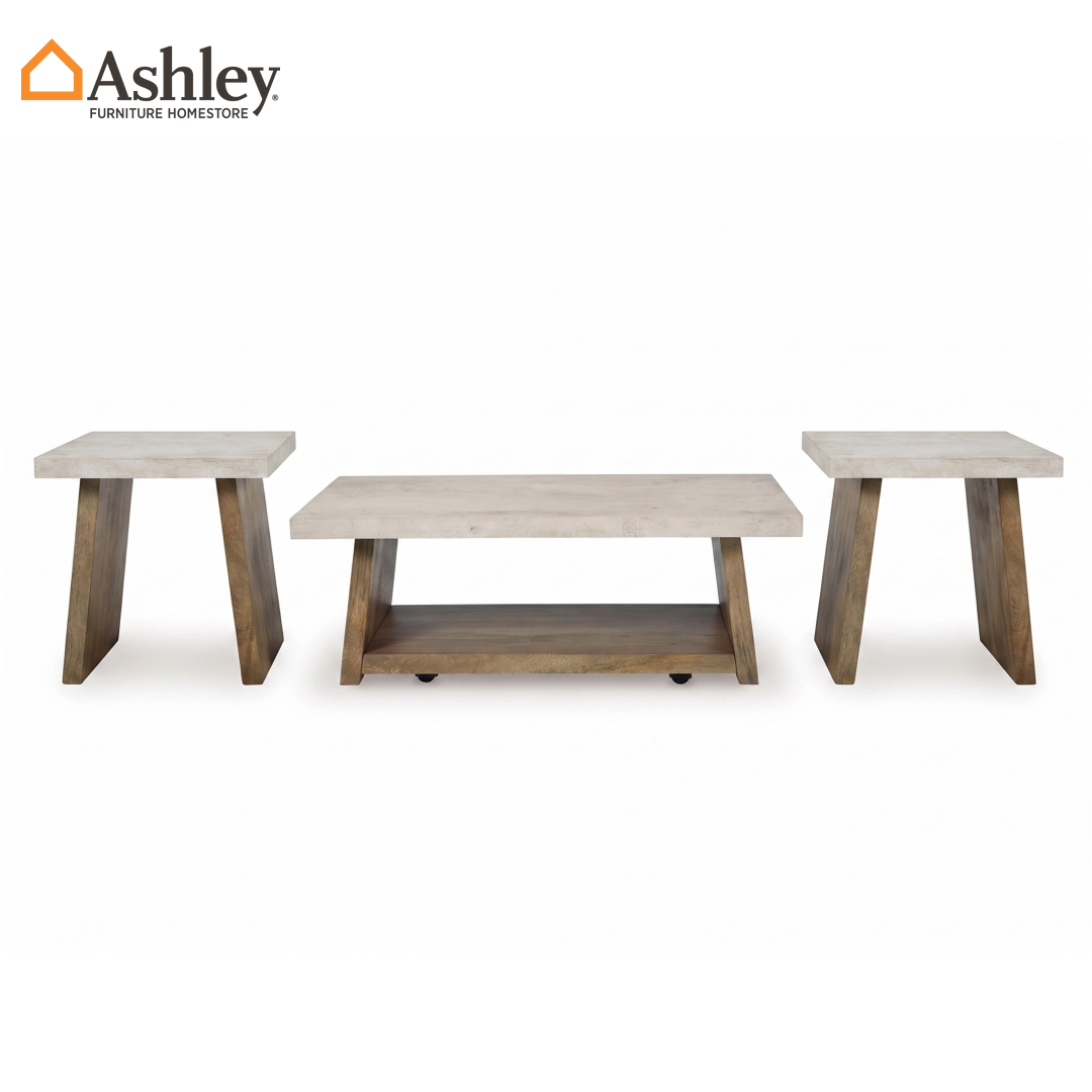 BRENDALHOUSE COFFEE TABLE SET - BROWN