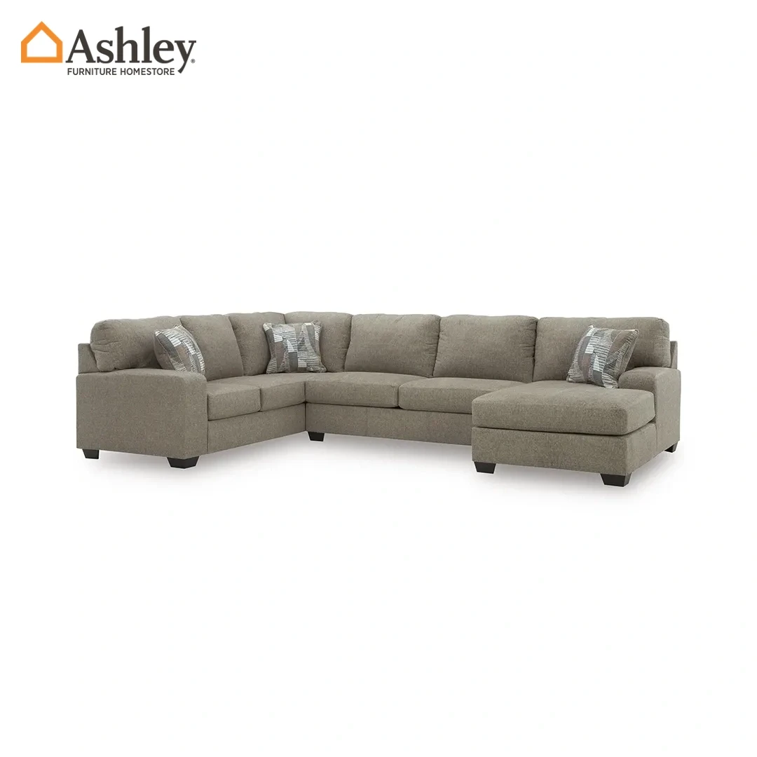 NEWELLEN SECTIONAL SOFA 4 PCS GREIGE