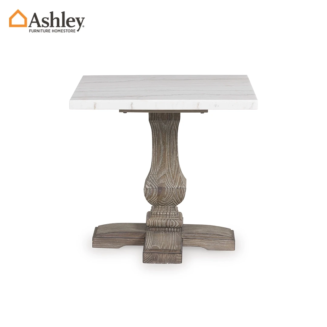 JOHNELLE SIDE TABLE - GREY