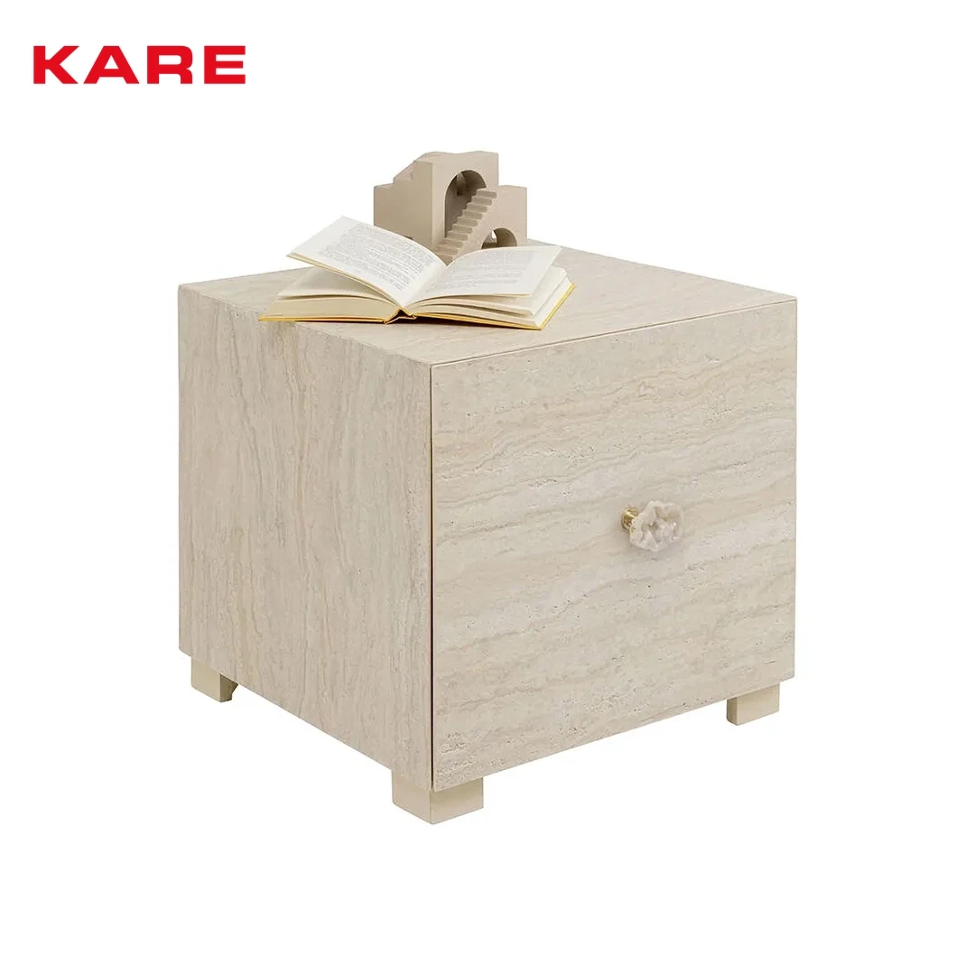 NYGRO WOODEN SIDE TABLE BEIGE W45 * D45 * H45 CM