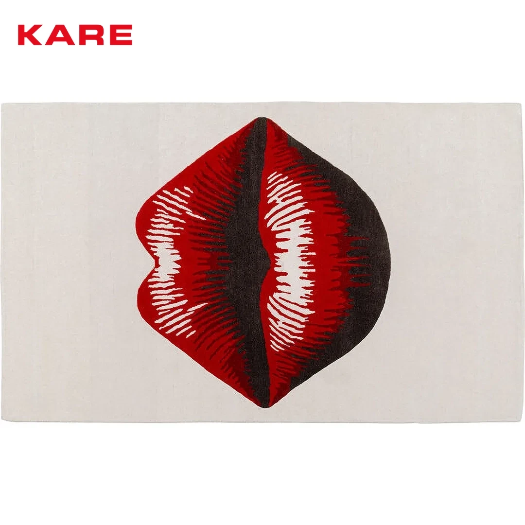 LIPS COTTON RUG WHITE W170 * D240 * H CM