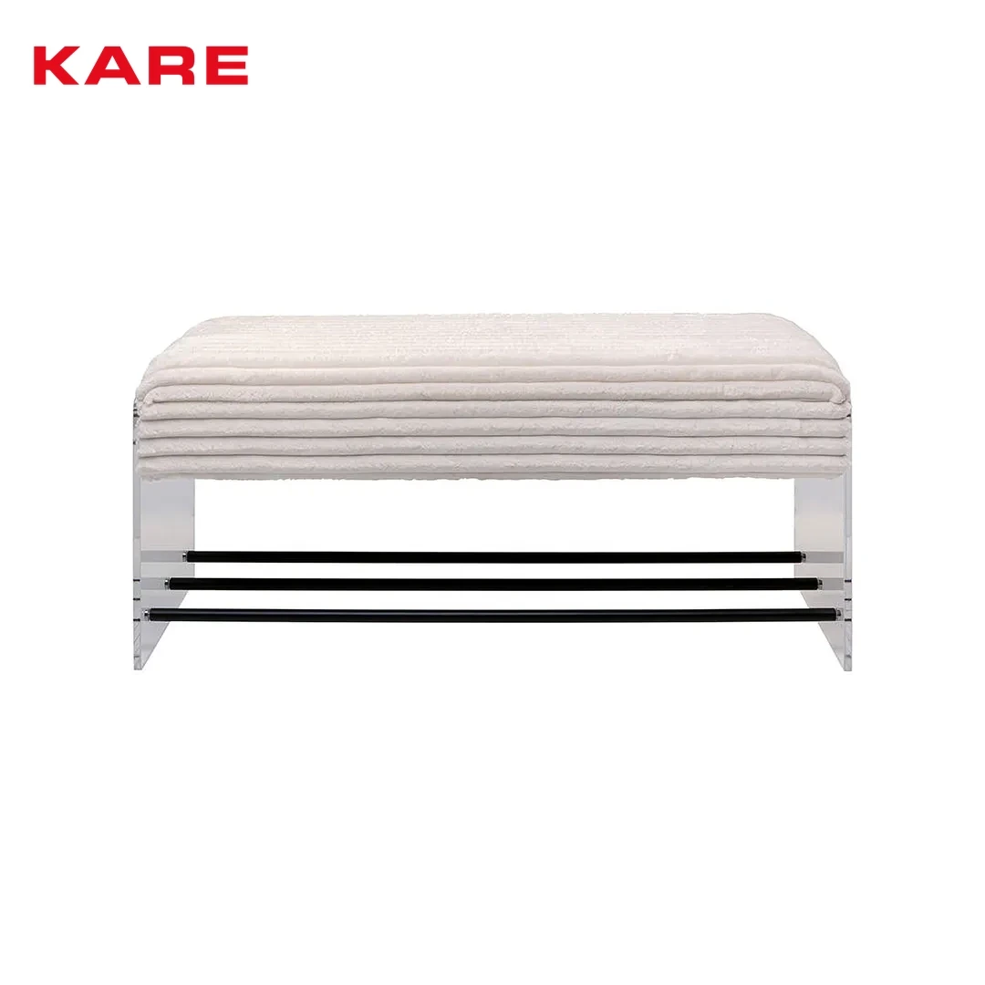 INSIDE WOODEN BENCH WHITE W103 * D40 * H46 CM