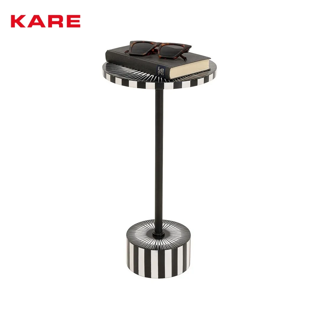 IRIS WOODEN SIDE TABLE WHITE W25 * D25 * H50 CM