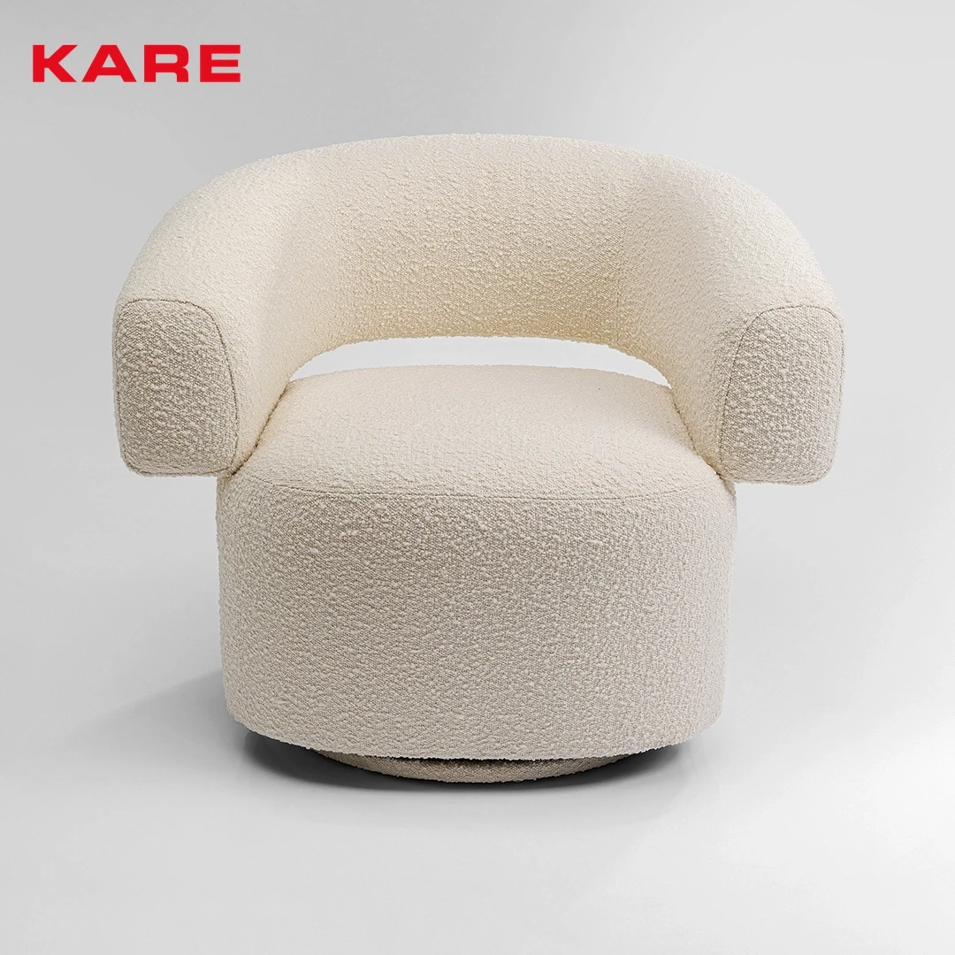 SWIVEL CHAIR 86X76X70CM CREAM