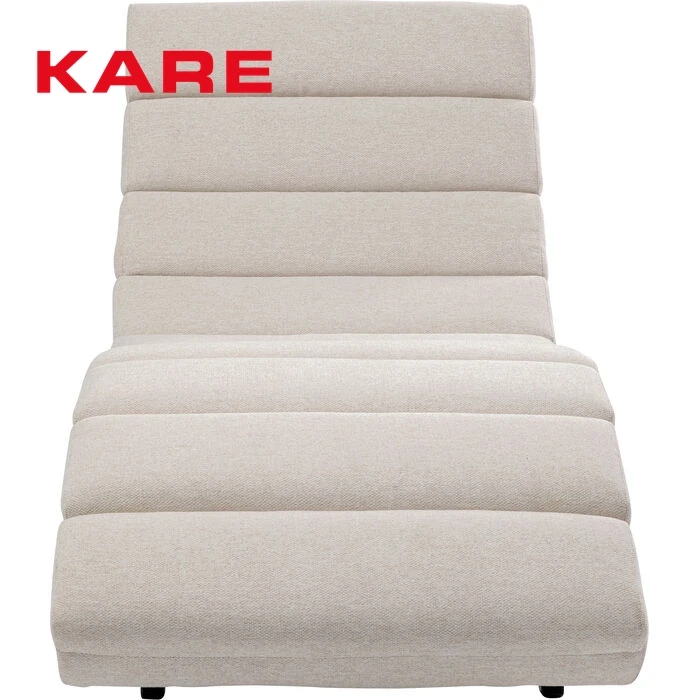 BALOU WOODEN CHAISE CREAM W80 * D190 * H89 CM