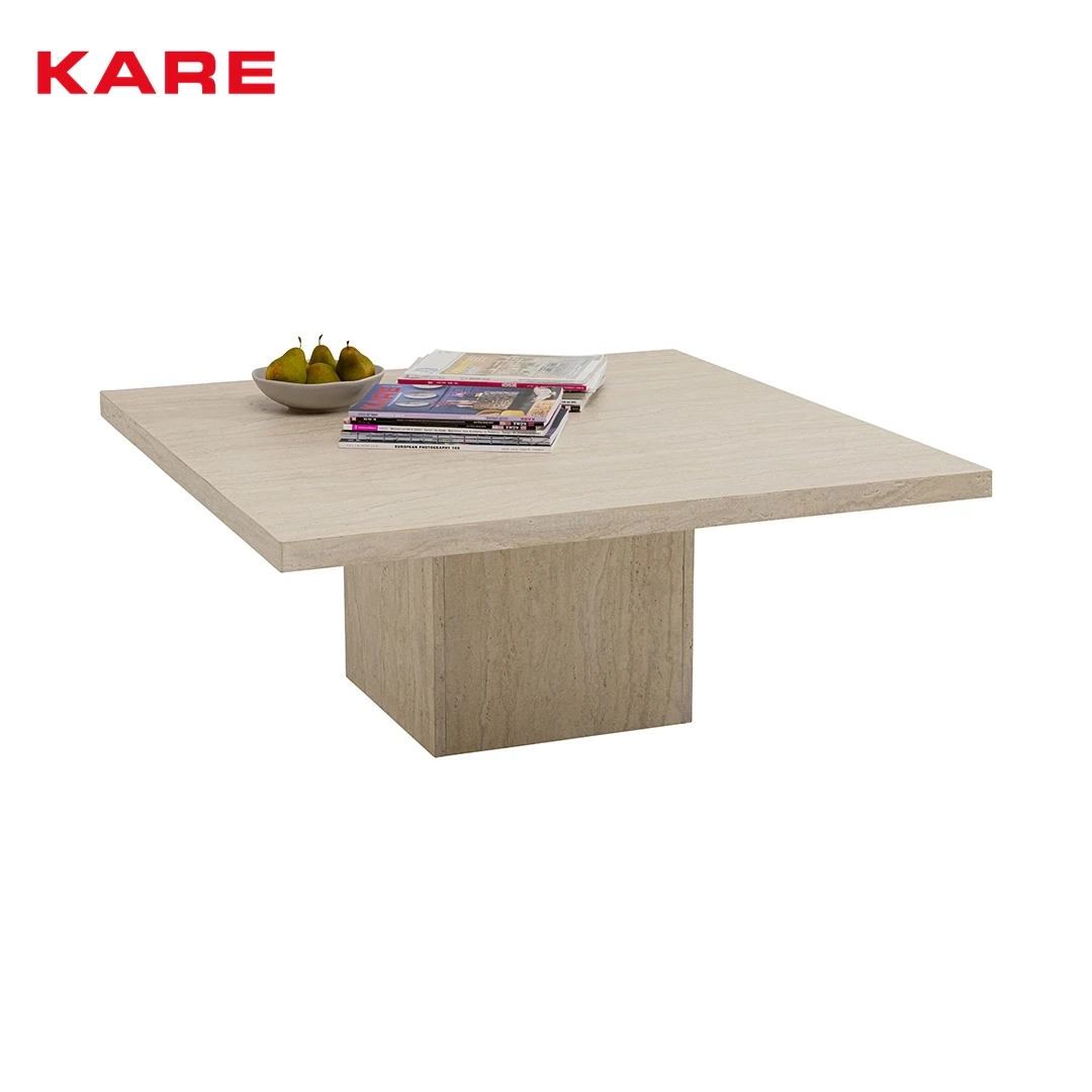 طاولة وسط 100 × 100 × 42 سم بيج