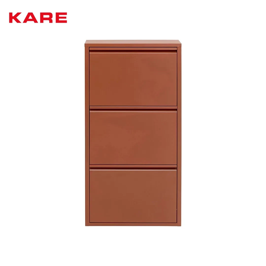 CARUSO METAL SHOE CABINET BROWN W50 * D15 * H104 CM