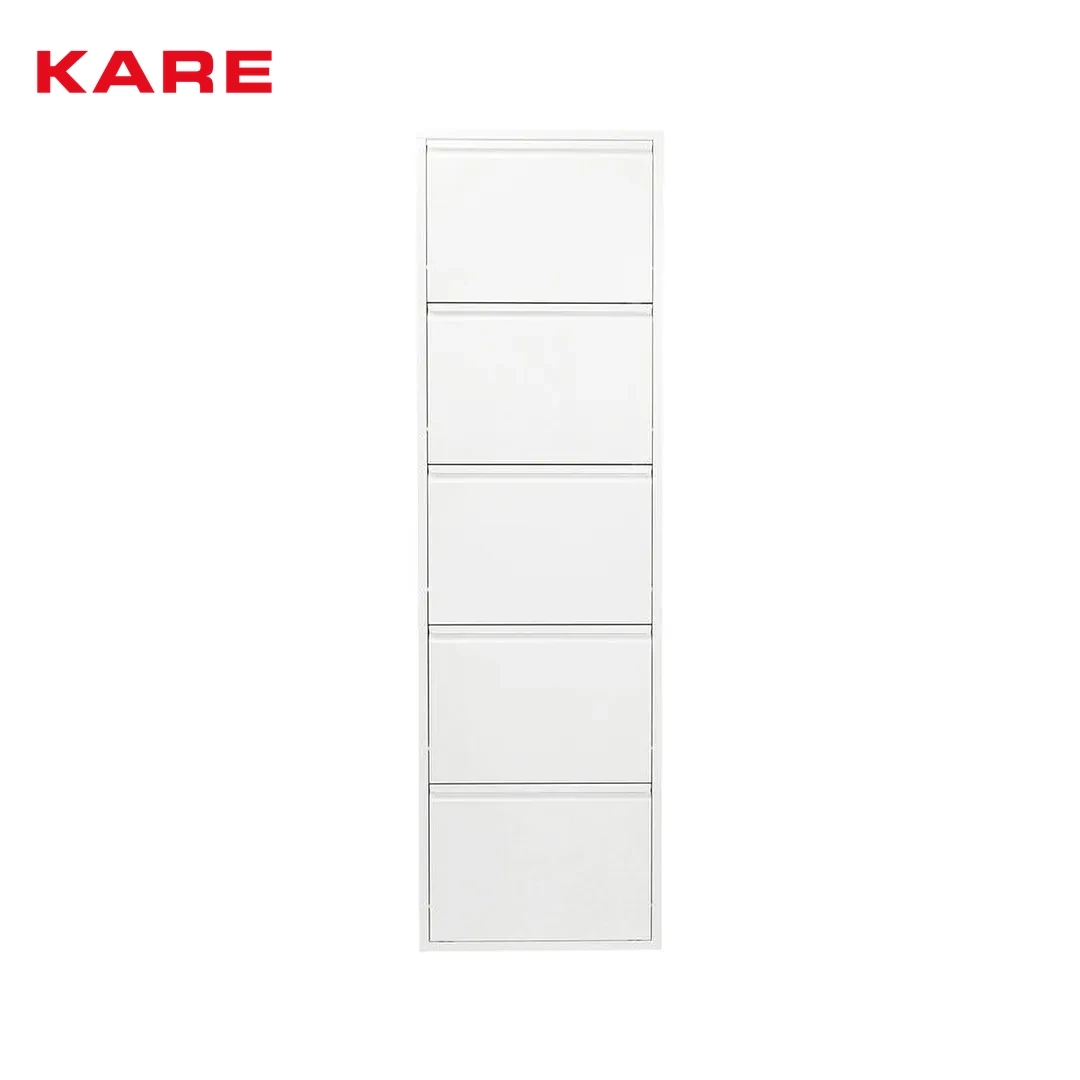 CARUSO METAL SHOE CABINET WHITE W50 * D15 * H170 CM