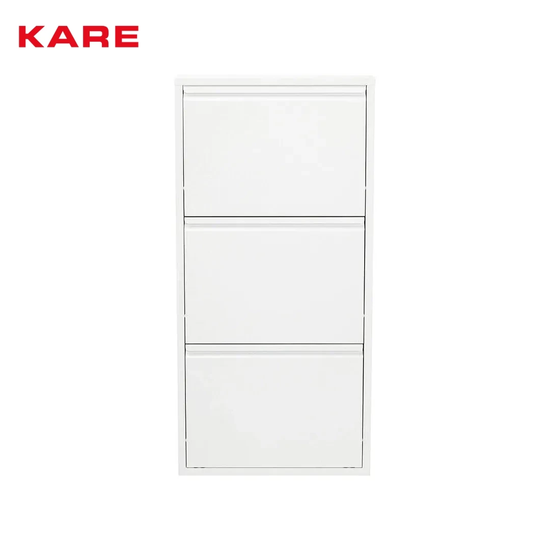 CARUSO METAL SHOE CABINET WHITE W50 * D15 * H103 CM