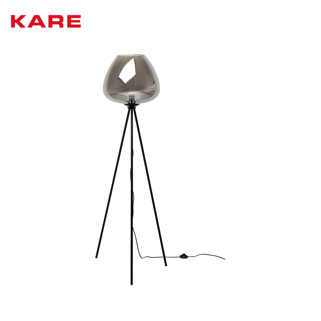 SPHERE METAL FLOOR LAMP GREY W52 * D52 * H146 CM