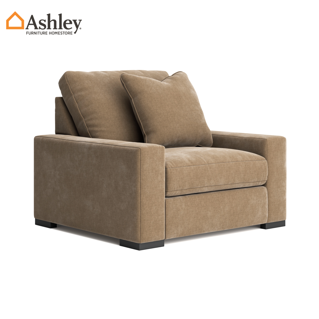 CALDEN SOFA 1 SEATER - LIGHT BROWN