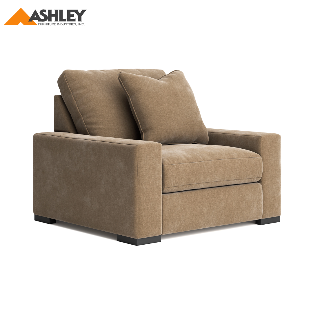 CALDEN SOFA 1 SEATER - LIGHT BROWN