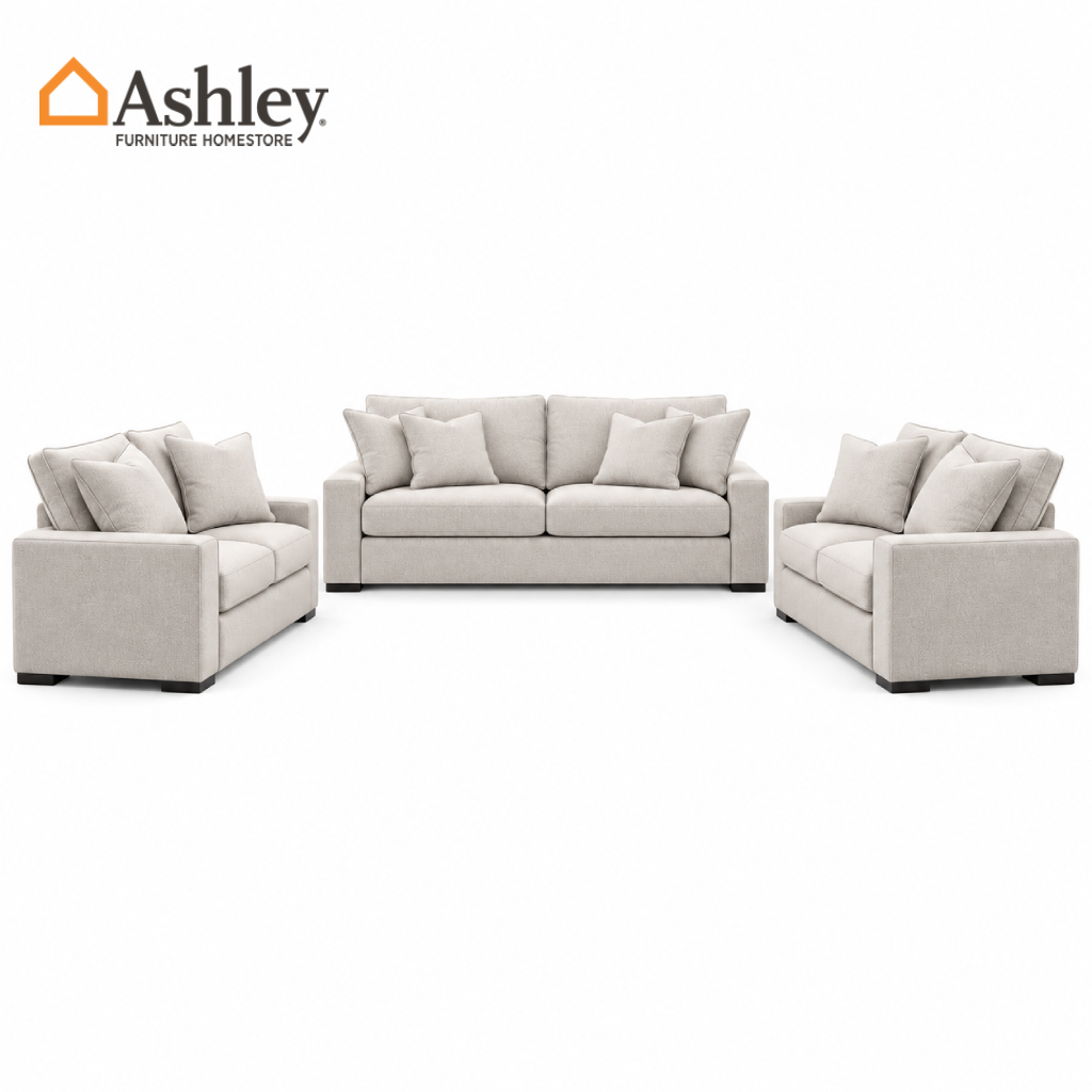 CALDEN SOFA SET 3 PCS - GREY