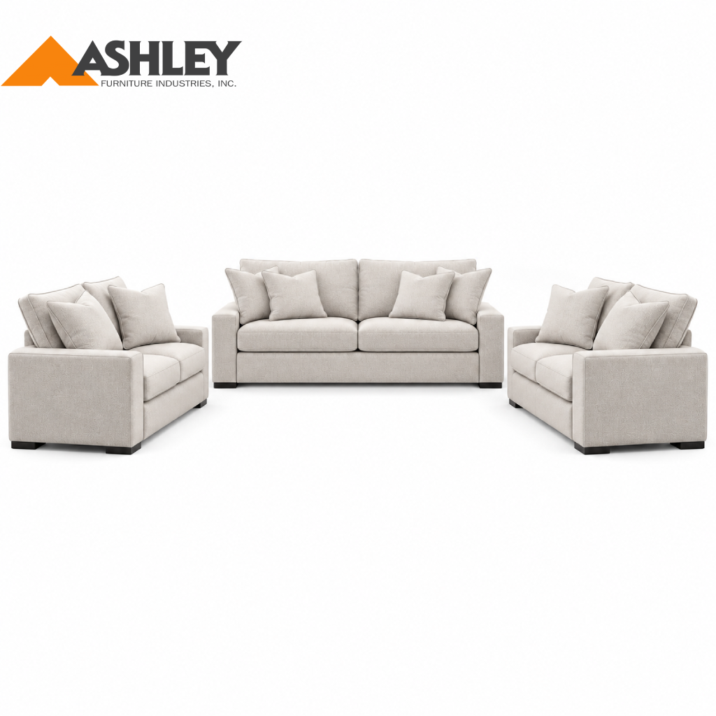 CALDEN SOFA SET 3 PCS - GREY