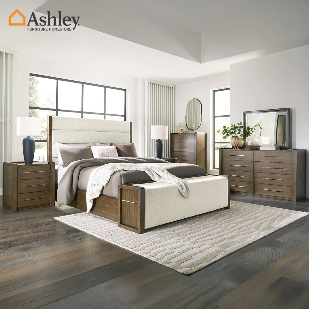 MARXMORE BEDROOM SET WITHOUT WARDROBE KING SIZE (193 X 203 CM) - BROWN