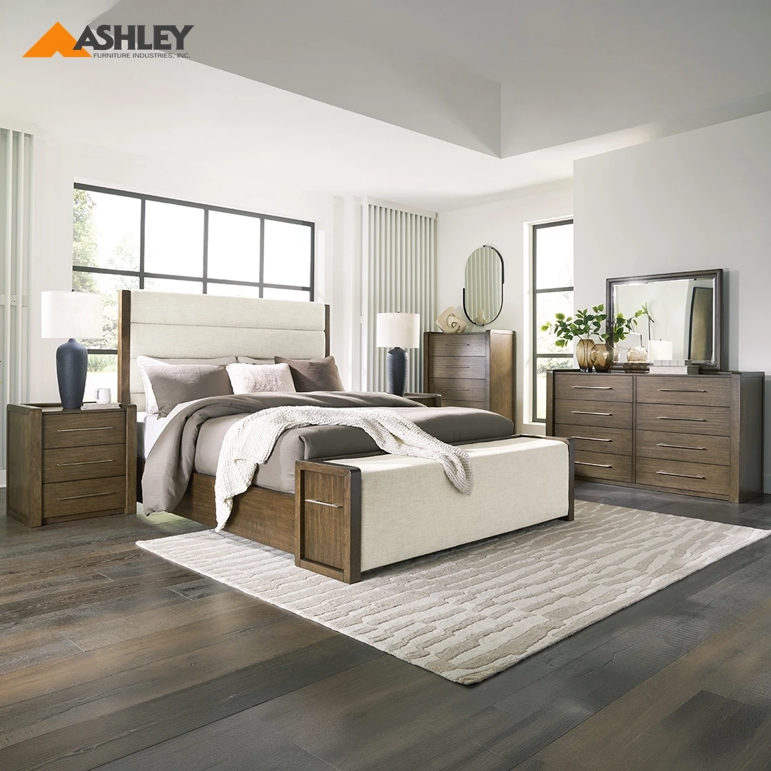 MARXMORE BEDROOM SET WITHOUT WARDROBE KING SIZE (193 X 203 CM) - BROWN