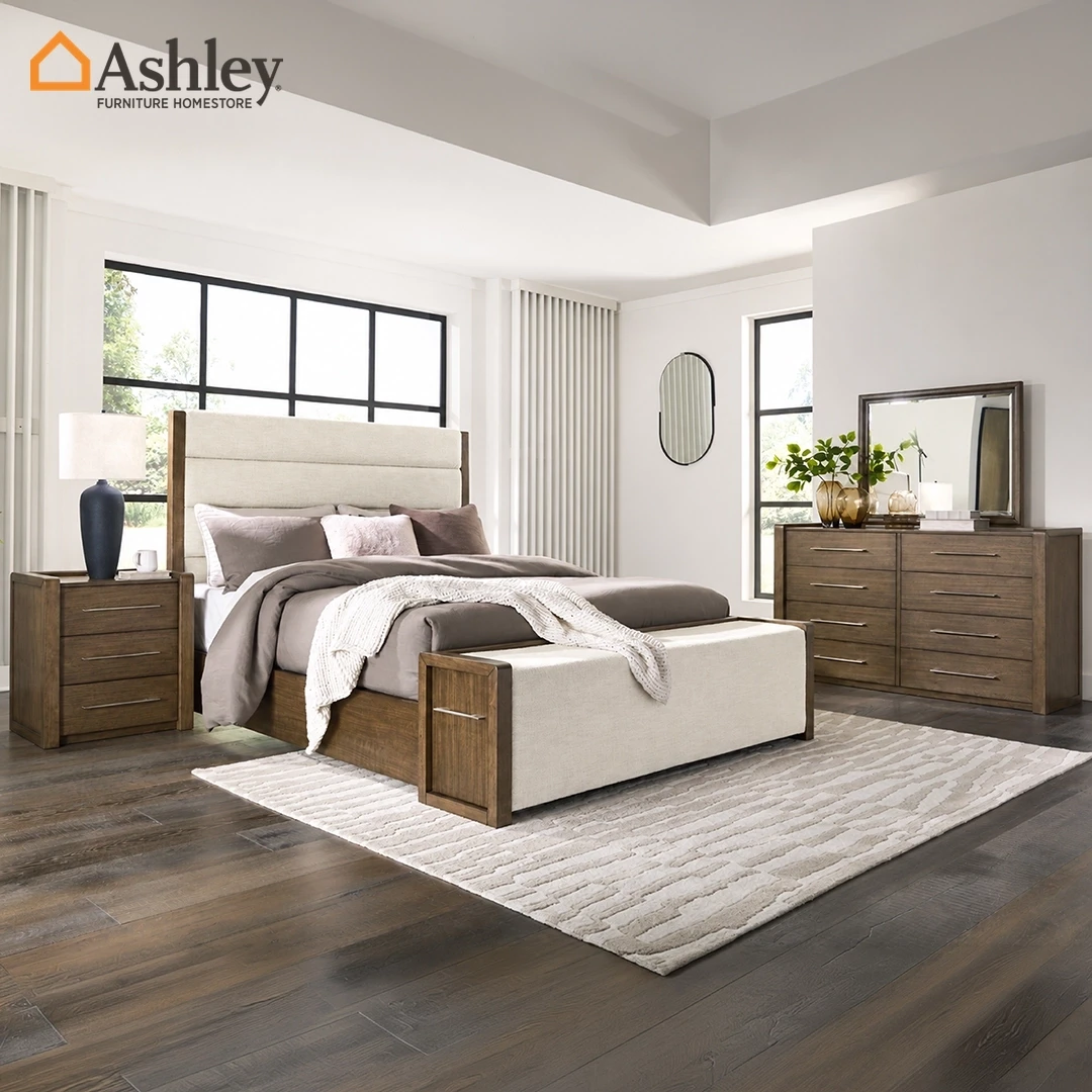 MARXMORE BEDROOM SET WITHOUT WARDROBE KING SIZE (193 X 203 CM) - BROWN