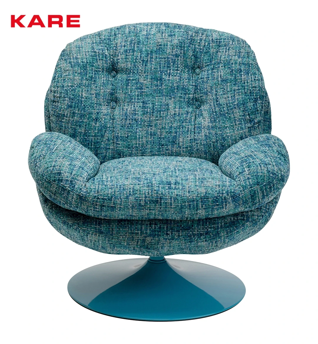 SWIVEL ARM CHAIR 84X89X86CM BLUE