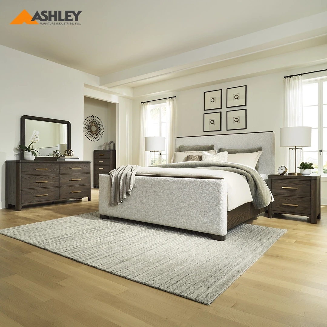 DARIMORE VANDENMORE BEDROOM SET WITHOUT WARDROBE KING SIZE (193 X 203 CM) - BROWN