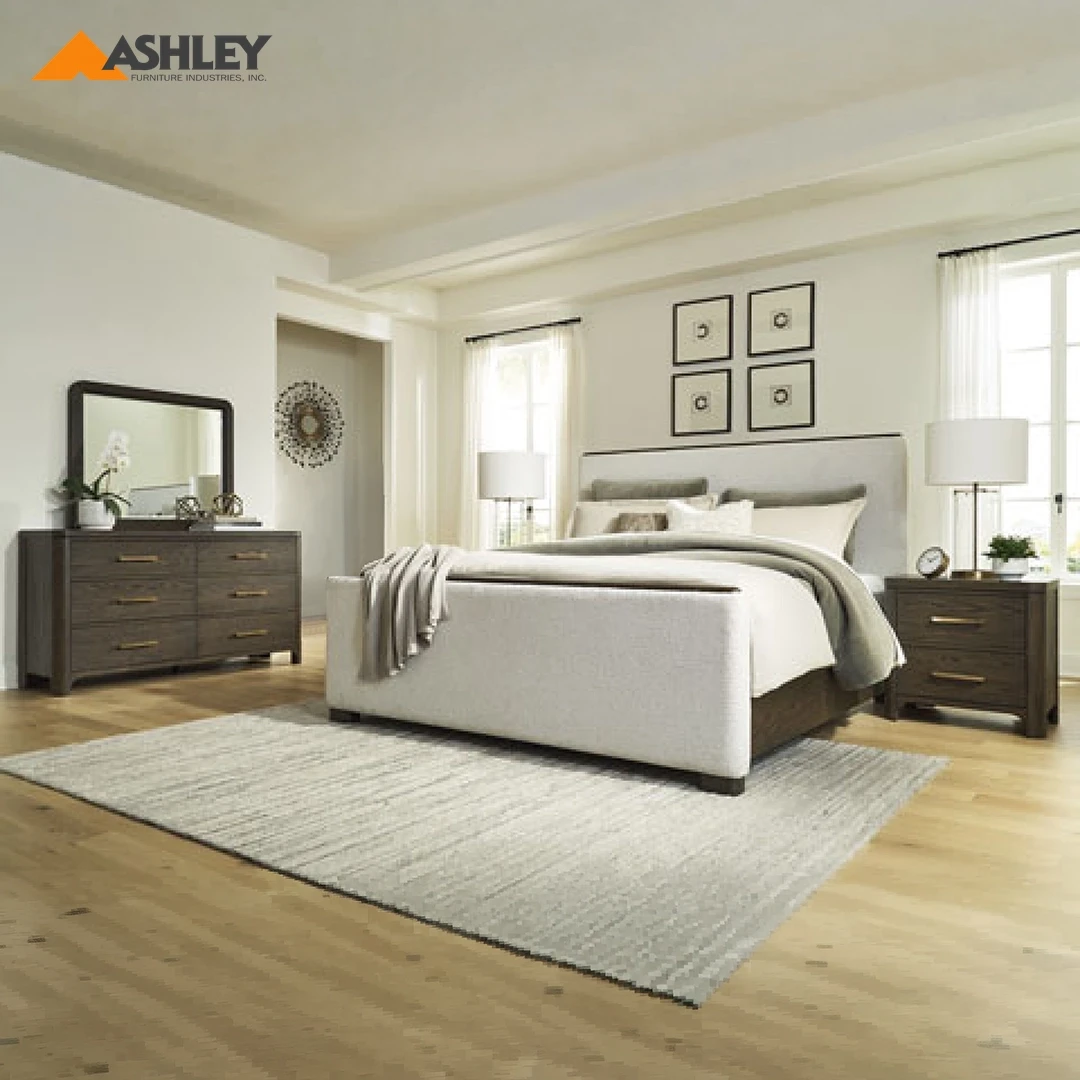 DARIMORE VANDENMORE BEDROOM SET WITHOUT WARDROBE KING SIZE (193 X 203 CM) - BROWN
