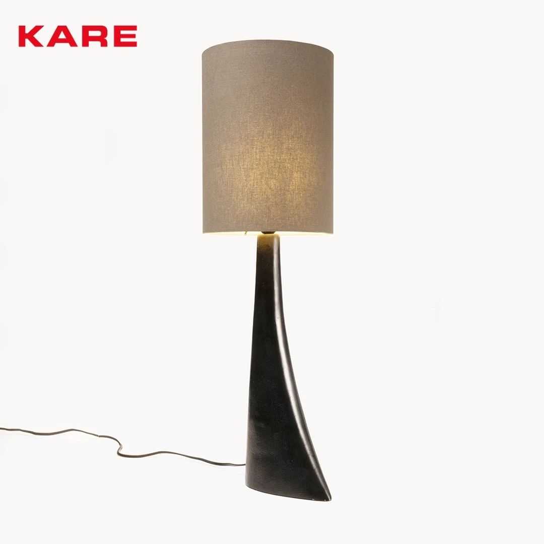TABLE LAMP 22X22X72CM BLACK AND GREY
