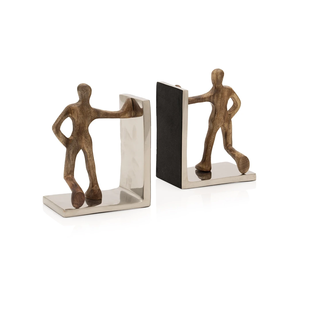 LANTEAK BOOKENDS BROWN