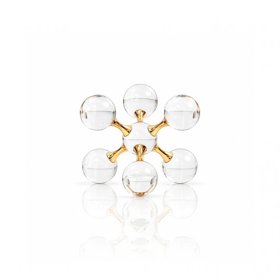 KALIN MOLECULAR BALL SCULPTURE - WHITE