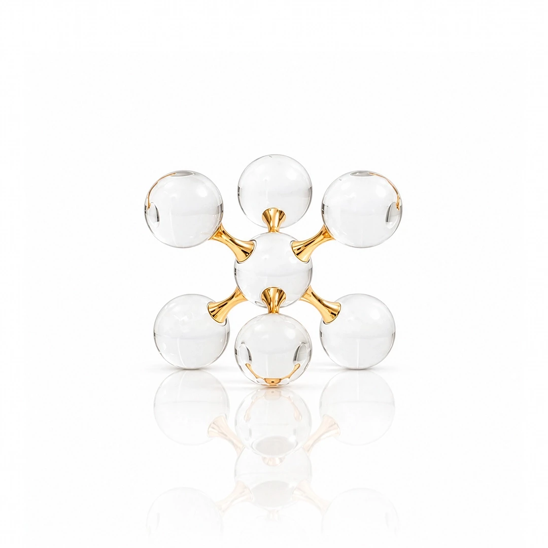 KALIN MOLECULAR BALL SCULPTURE - WHITE