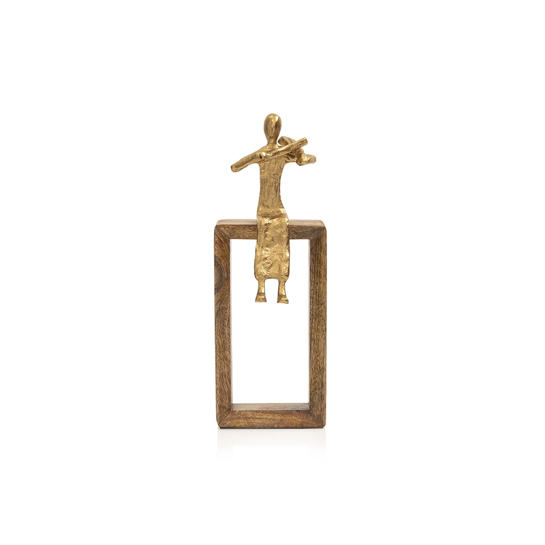 VIENLA MUSICIAN SCULPTURE - GOLD