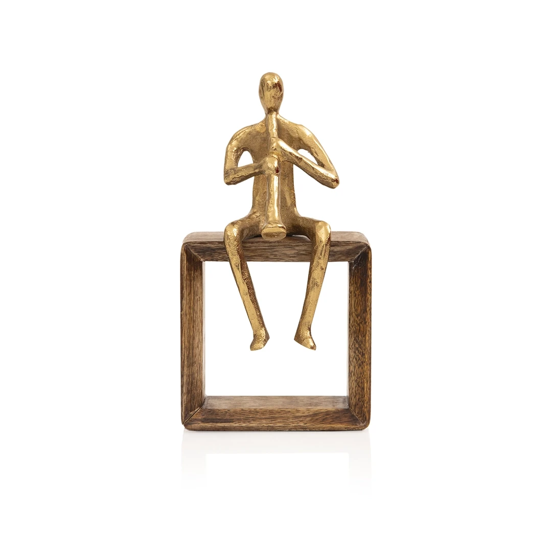 VIENLA MUSICIAN SCULPTURE - GOLD