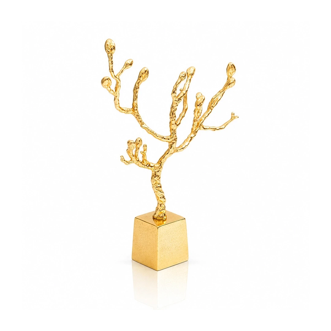 TREE SCULPTURE - ANTIQUE GOLD