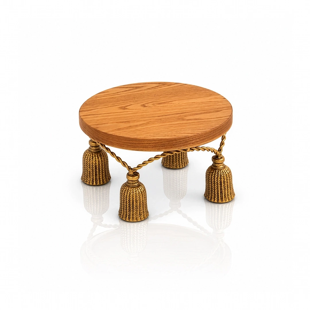 DECOR WOOD RISER - GOLD
