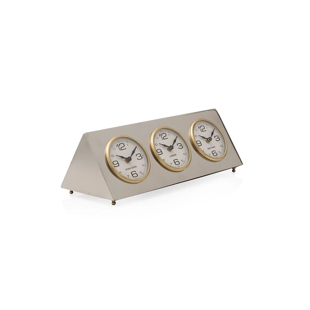 TABLE CLOCK SILVER