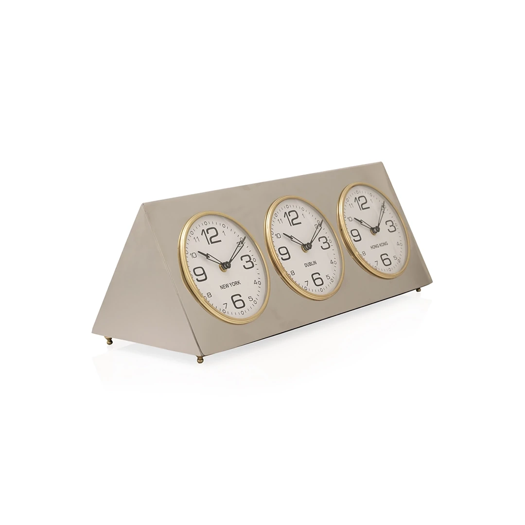 TABLE CLOCK SILVER