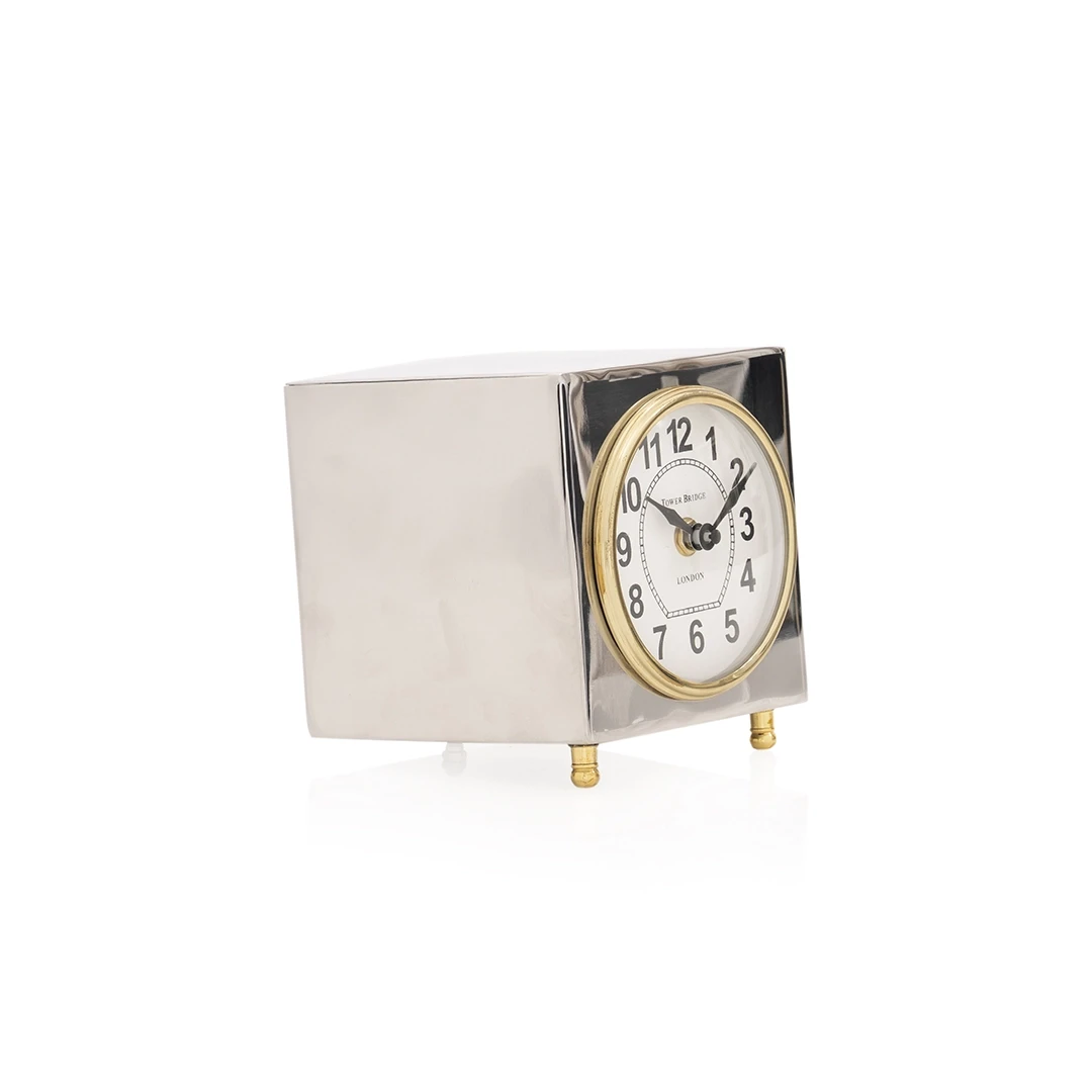 TABLE CLOCK SILVER