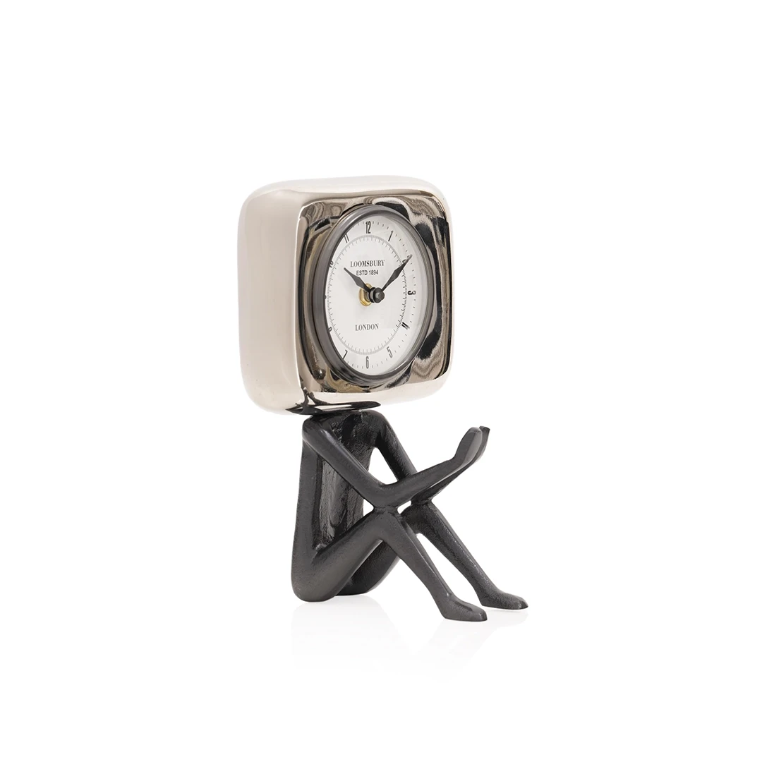 TABLE CLOCK SILVER