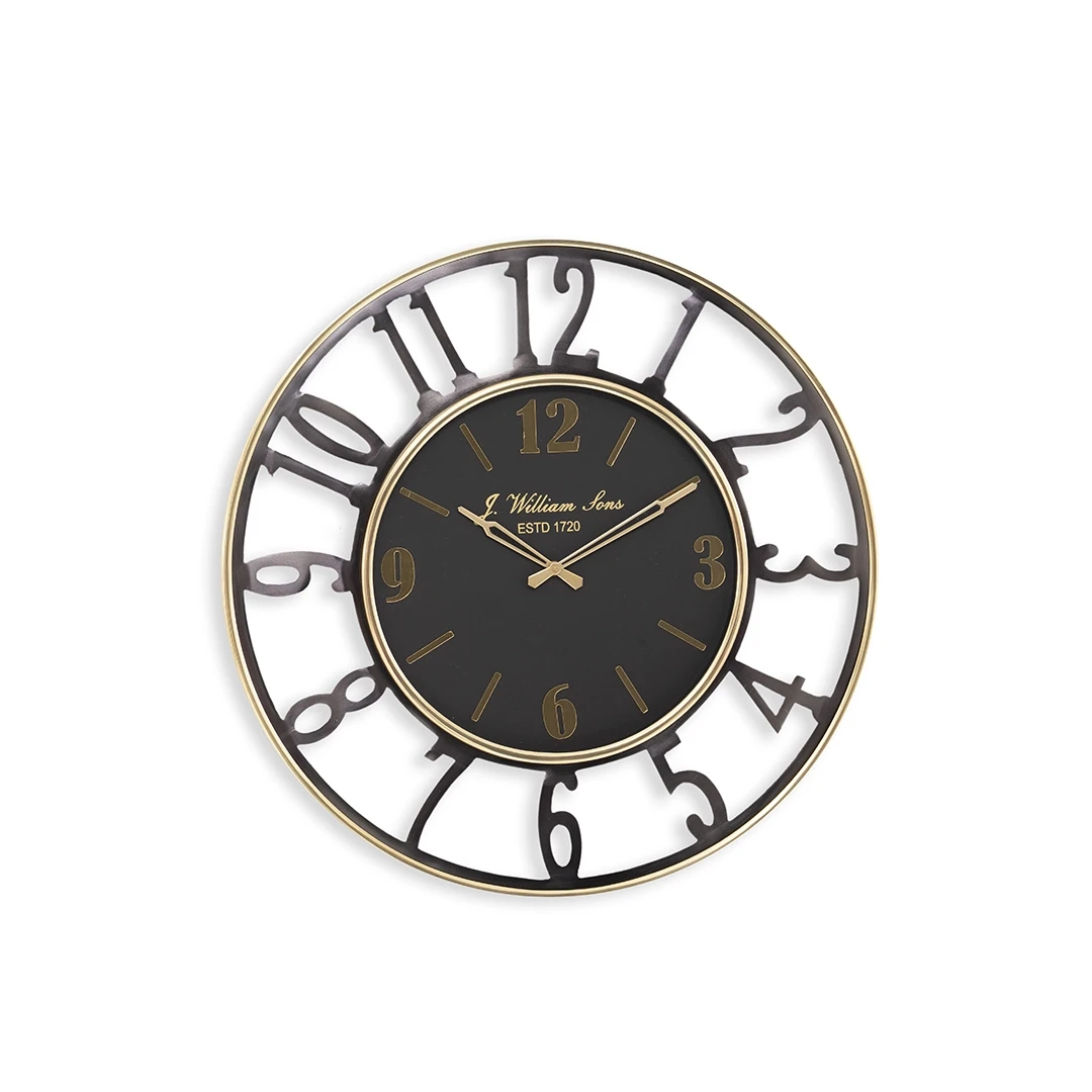 WALL CLOCK BLACK