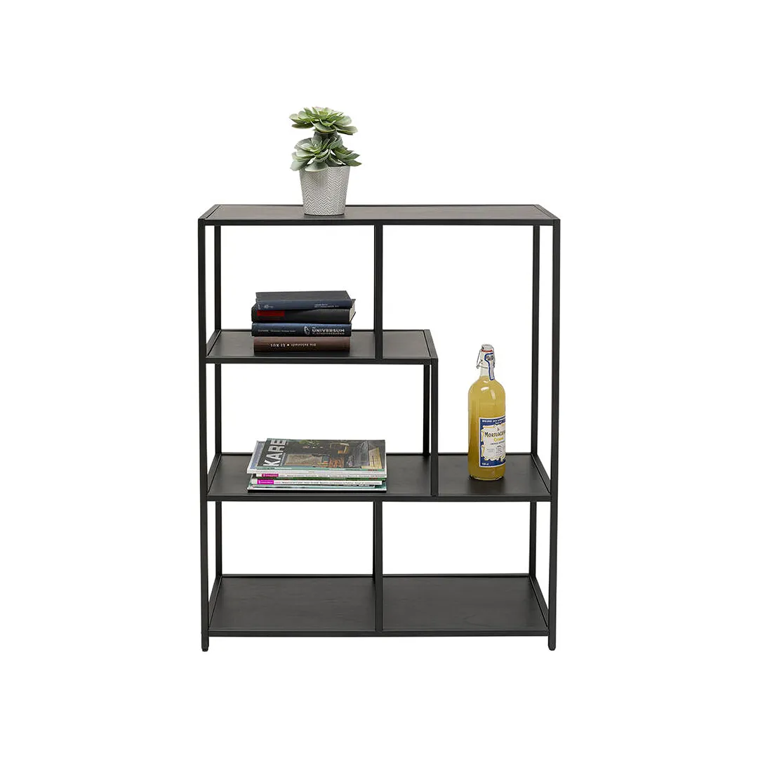 LOFTIE WOODEN BOOK SHELF BLACK W77 * D30 * H100 CM