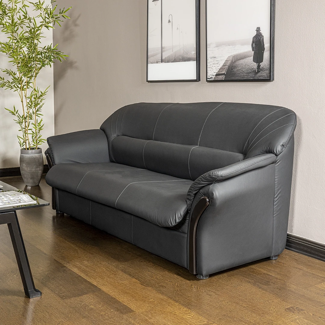 SORAYA SOFA 3 SEATER BLACK