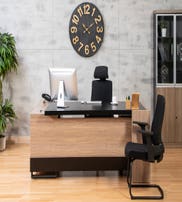 BLUR OFFICE DESK 220 CM + RIGHT SIDE RETURN