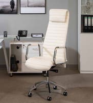 SPOLETO OFFICE CHAIR HIGH BACK WHITE