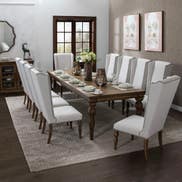 LARON DINING TABLE SET 10 CHAIRS