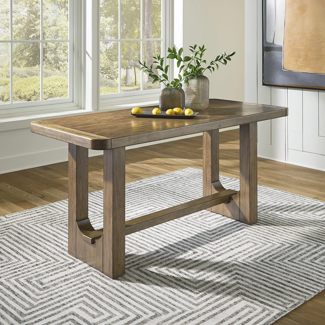 CABALYNN HIGHT TABLE - LIGHT BROWN