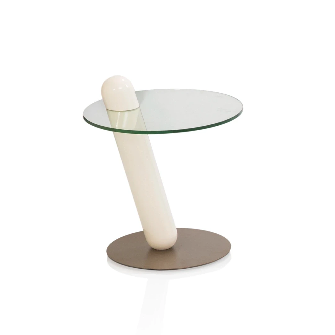 DAGNON METAL SIDE TABLE WHITE